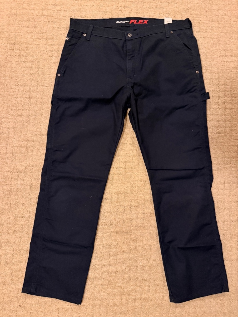 Dickies FLEX Regular Fit Cargo Pants 36x30 NWT NAVY BLUE